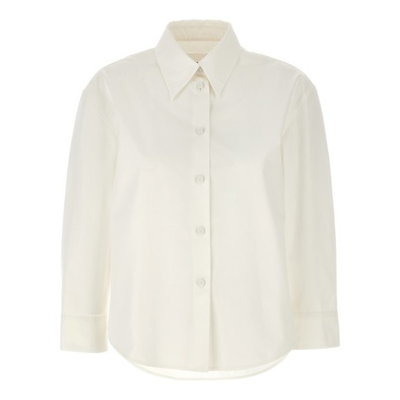 Jil Sander Cotton Poplin Shirt With Button Closure - NWT - Picture 1 of 4